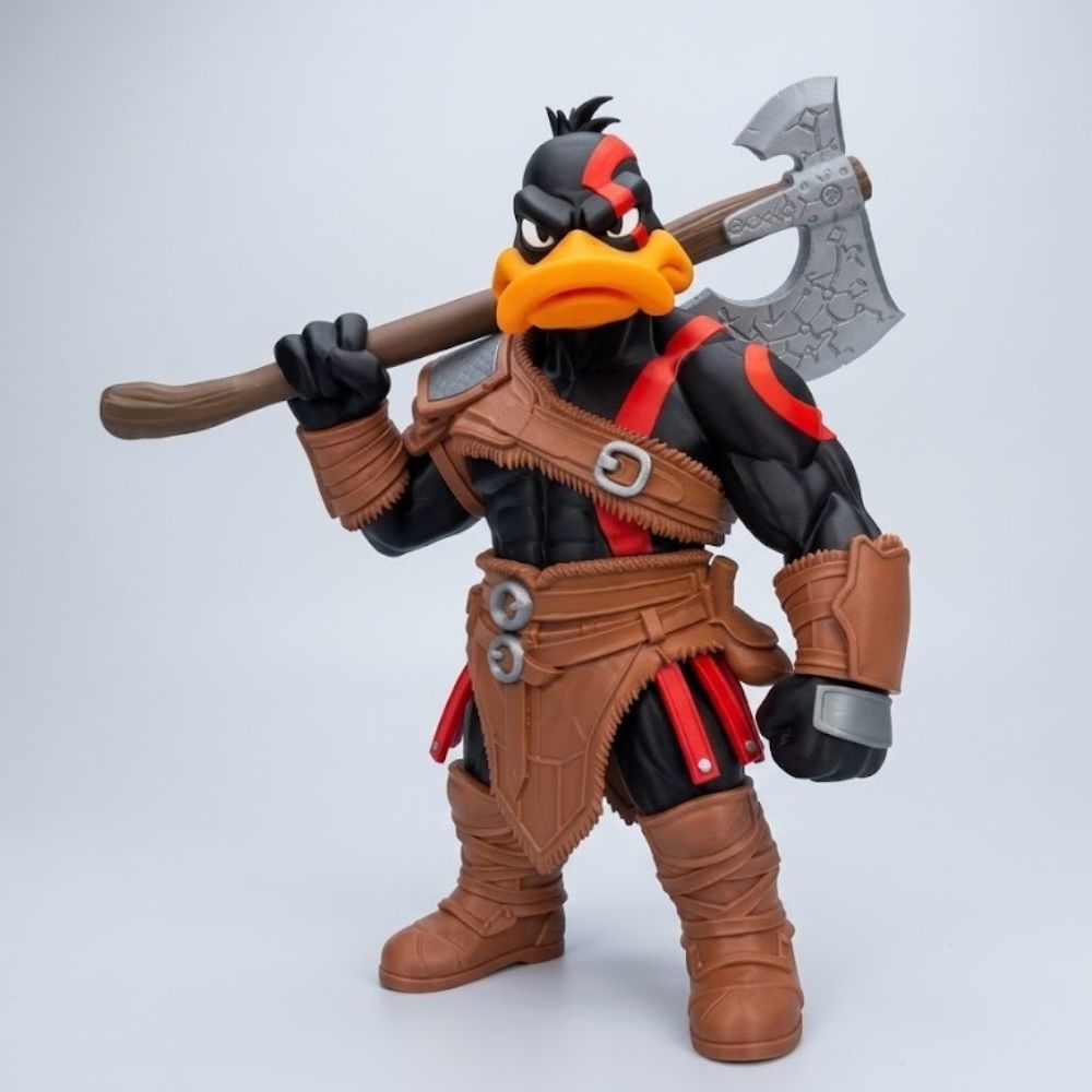 Figura Del Pato Lucas Kratos De 31 Cm De Alto