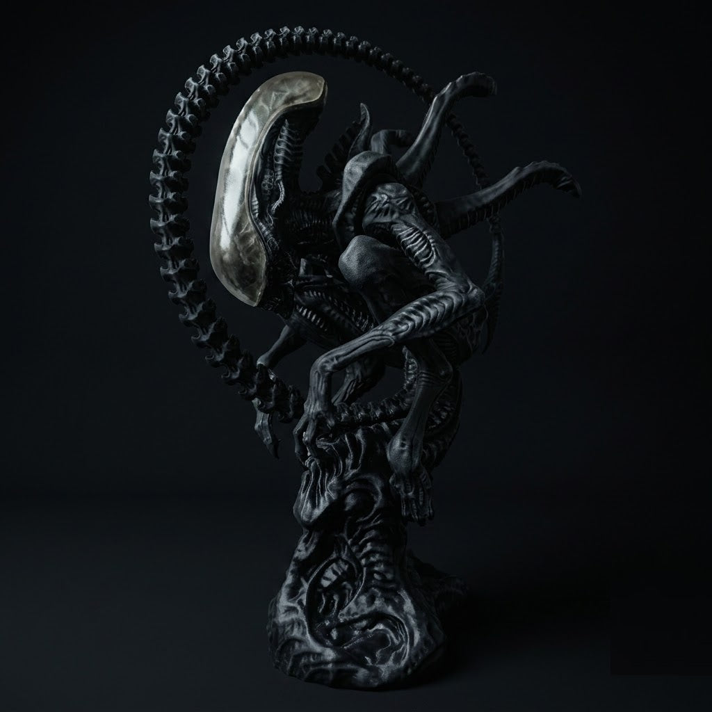 Figura Alien Xenomorfo en Resina Premium | Coleccionable de Alta Calidad | Decoración para Fans de la Ciencia Ficción